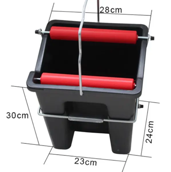 ถังบีบน้ำไม้ถูพื้น Wringer Mop Bucket 14L