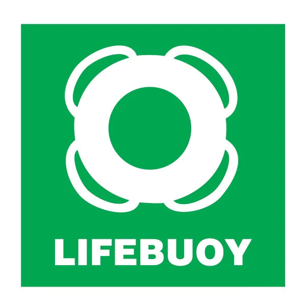 SAFETY SIGN LIFEBUOY 150x150 MM
