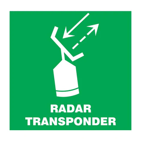 SAFETY SIGN RADAR TRANSPONDER 150x150 MM