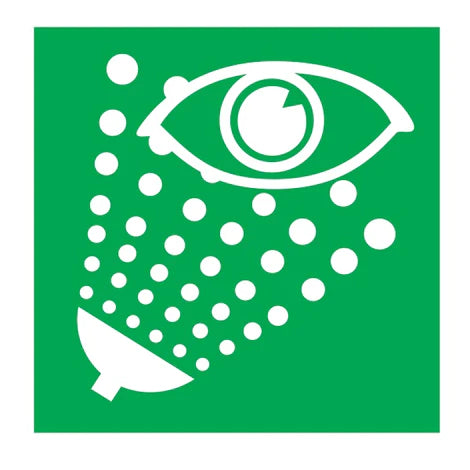 SAFETY SIGN EMERGENCY EYE WASH 150 x 150 MM