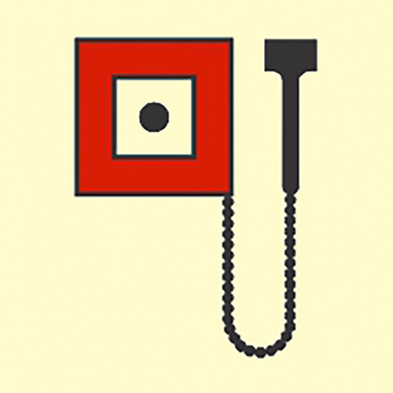 FIRE CONTROL SIGN MANUALLY OPERATED CALL POINT 150x150 MM