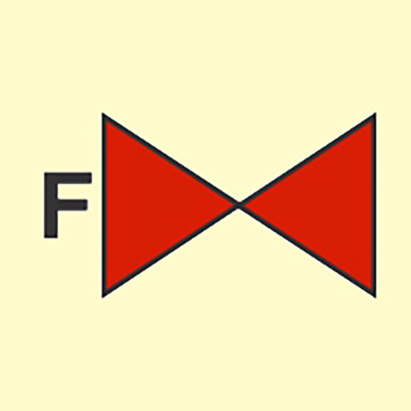 FIRE CONTROL SIGN FOAM VALVE 150x150 MM