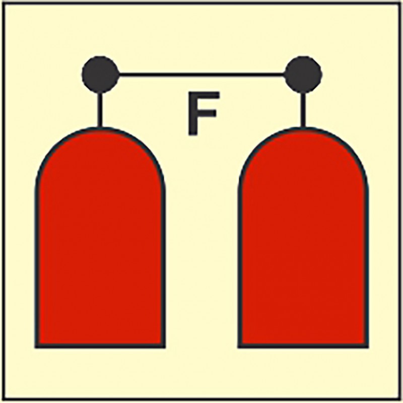 FIRE CONTROL SIGN FOAM RELEASE STATION 150x150 MM