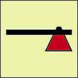 FIRE CONTROL SIGN FIRE AXE 150x150 MM