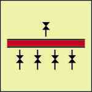 ( 336839 ) FIRE CONTROL SIGN DRENCHING INSTALLATION 150x150 MM
