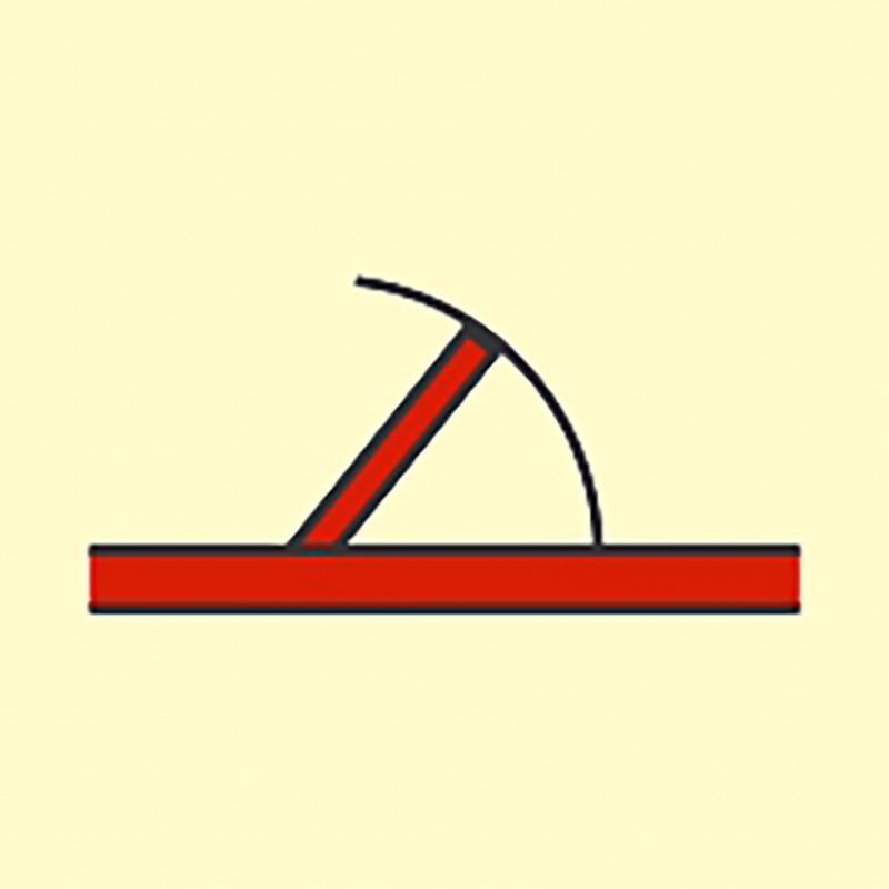 FIRE CONTROL SIGN 'A' CLASS FIRE DOOR 150x150 MM