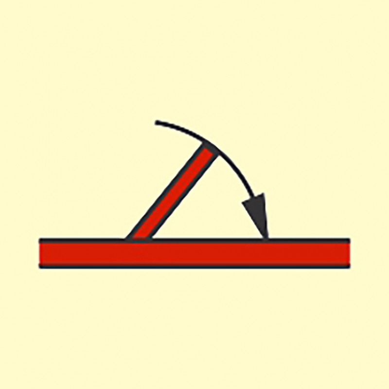 FIRE CONTROL SIGN 'A' CLASS FIRE DOOR SELF COLSING 150x150 MM
