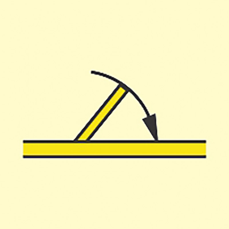 FIRE CONTROL SIGN 'B' CLASS FIRE DOOR SELF CLOSING 150x150 MM