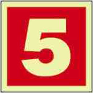 FIRE EQUIPMENT SIGN (RED) 5 150x150 MM