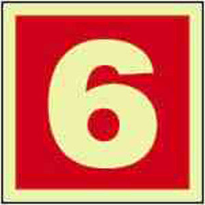 FIRE EQUIPMENT SIGN (RED) 6 150x150 MM