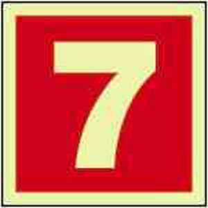 FIRE EQUIPMENT SIGN (RED) 7 150x150 MM