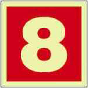 FIRE EQUIPMENT SIGN (RED) 8 150x150 MM