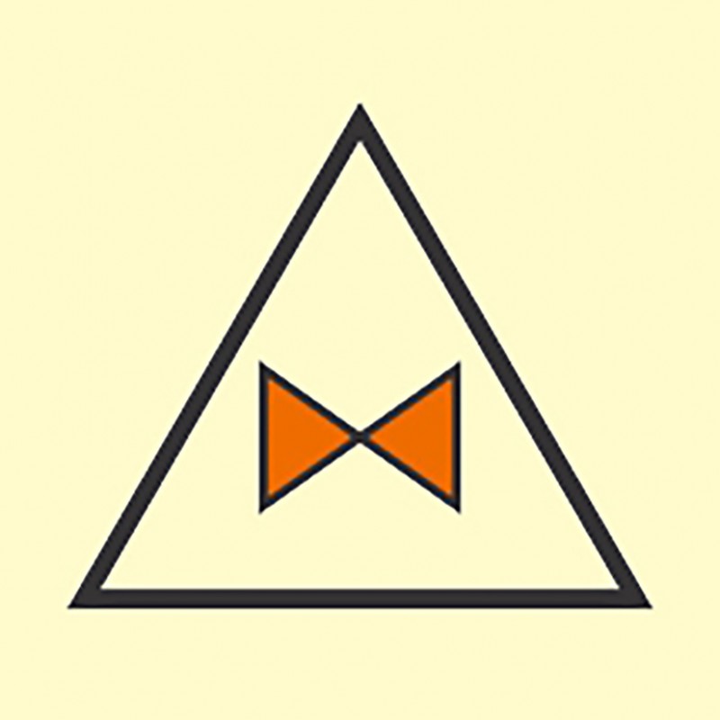 FIRE CONT SYMBOL, 150 x 150 MM, LUB OIL VALVE