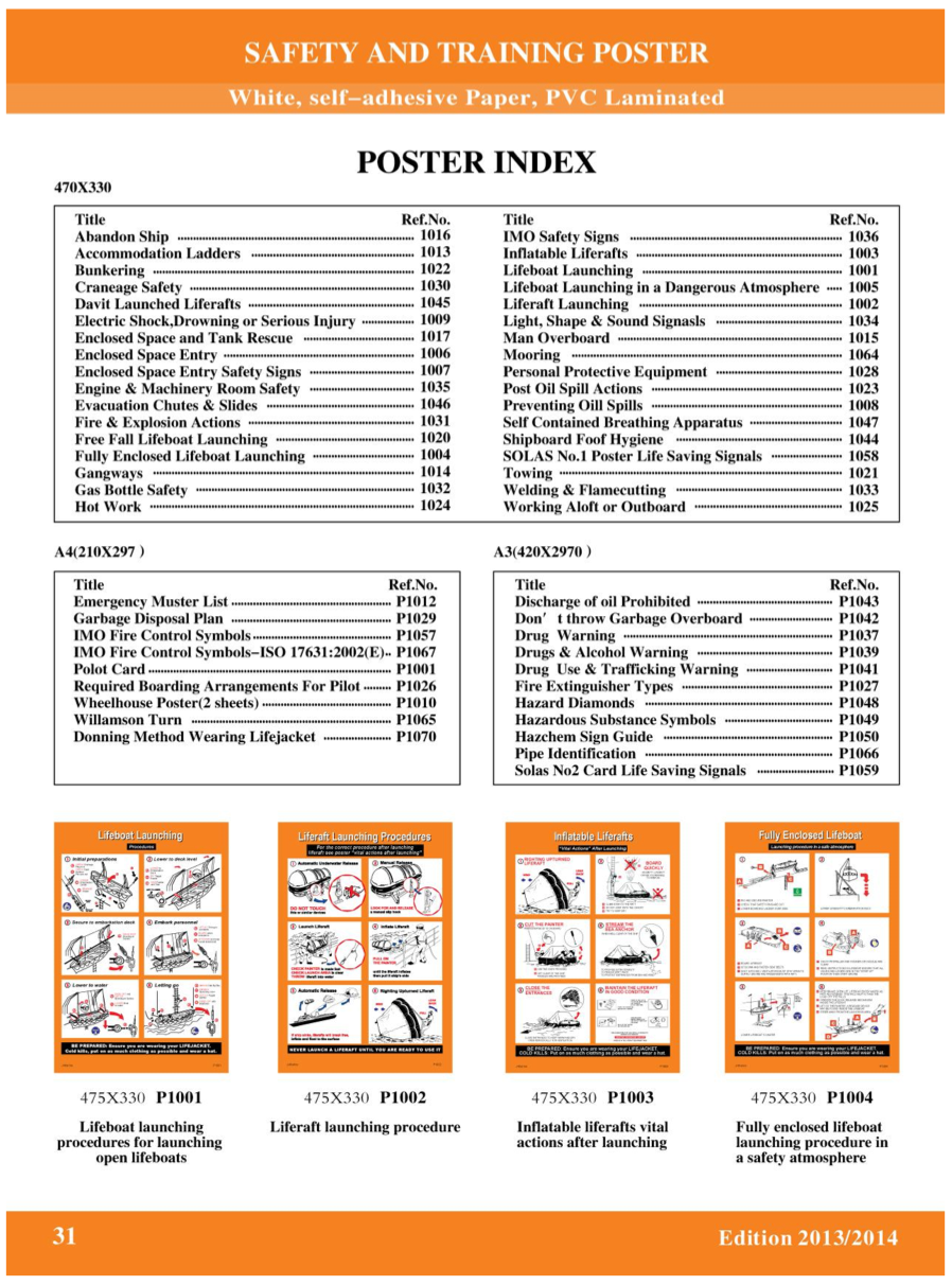 SAFETY AND TRAINING POSTER