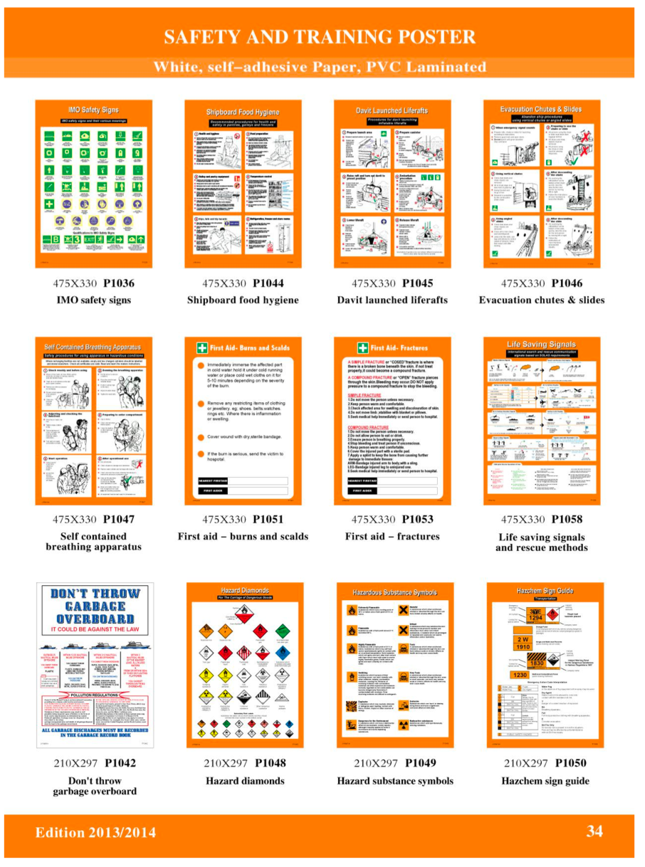 SAFETY AND TRAINING POSTER