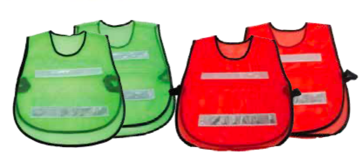 เสื้อจราจรสะท้อนแสงแบบ 2 แถบ (แถบสะท้อนแสงขนาด 2 นิ้ว)