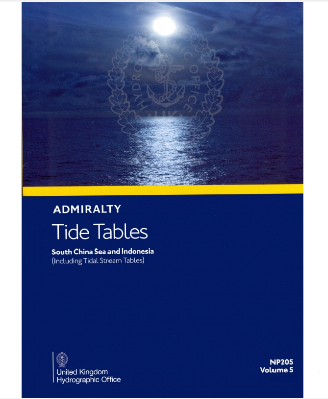 NP205 Admiralty Tide Tables (ATT) Volume 5, South China Sea and Indonesia (including Tidal Stream Tables), 2023 Edition