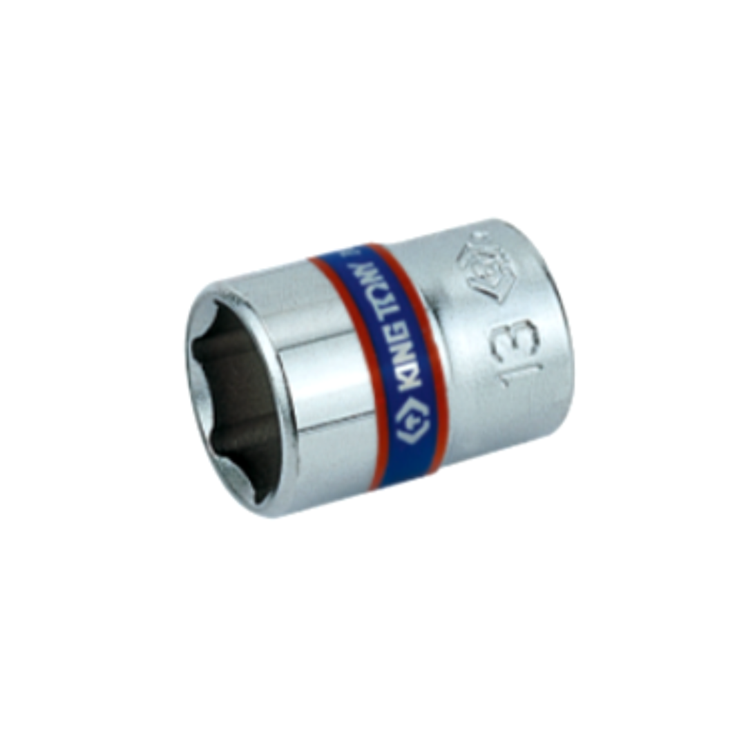 ลูกบ๊อก สั้น สีขาว รู 1/4” 6p