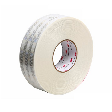 เทปสะท้อนแสงติดรถ สีขาว 53.5MM X 50M