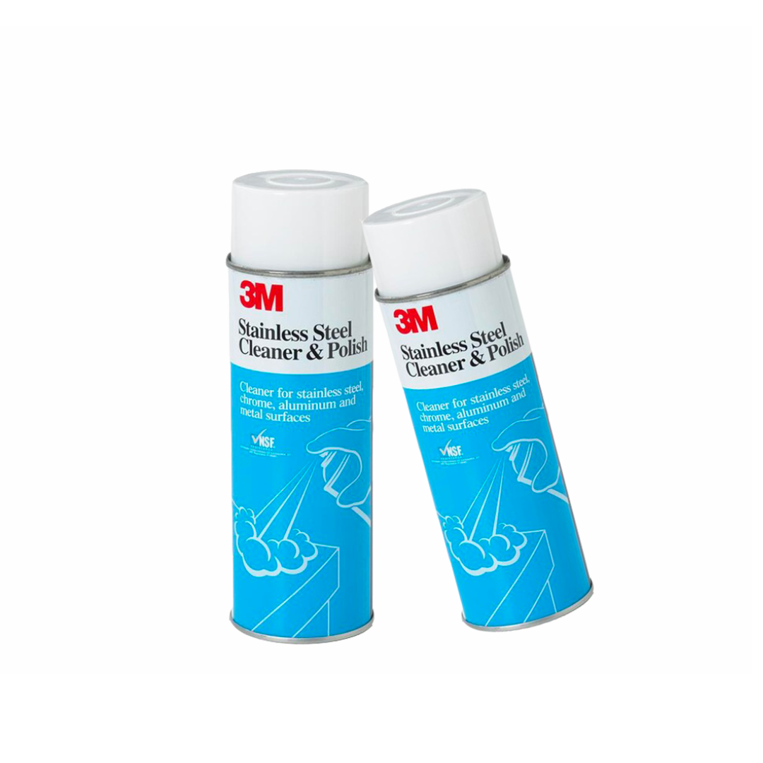 น้ำยาทำความสะอาด และเคลือบเงาพื้นผิวสเตนเลส 3M Stainless Steel Cleaner & Polish ขนาด 600 มล. ใช้ทำความสะอาดอุปกรณ์ และเครื่องครัวที่เป็นสเตนเลส อลูมิเนียม พลาสติก ไฟเบอร์ โครเมี่ยม โลหะ