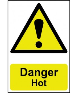GALLEY SIGN, DANGER HOT