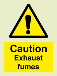 SIGN WHITE VINYL SELF ADHESIVE #7601 200x150 MM, EXHAUST FUMES