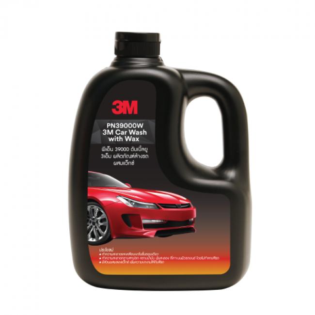 แชมพูล้างรถ น้ำยาล้างรถ 3M รุ่น PN39000W ขนาด 1,000 มล.สูตรผสมแวกซ์ 2 IN 1 ทั้งล้างและเคลือบเงาในขั้นตอนเดียว ช่วยขจัดคราบสกปรกโดยไม่ทำลายพื้นผิวรถยนต์ ช่วยเพิ่มความเงา กลิ่นหอมอ่อนโยน ไม่ฉุนแสบจมูก