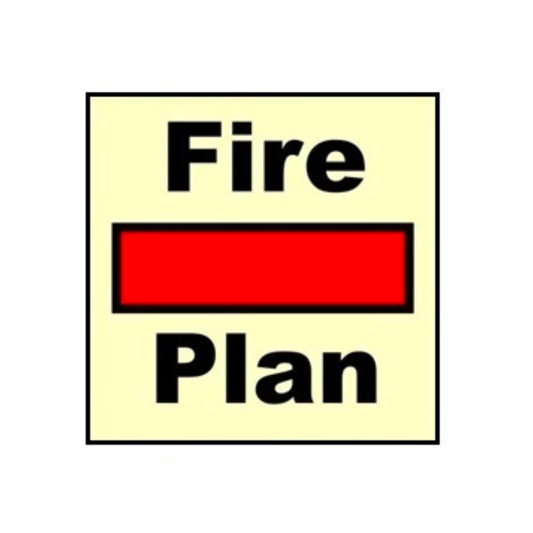 ( 336796 ) FIRE CONTROL SIGN FIRE CONTROL PLAN 150x150 MM