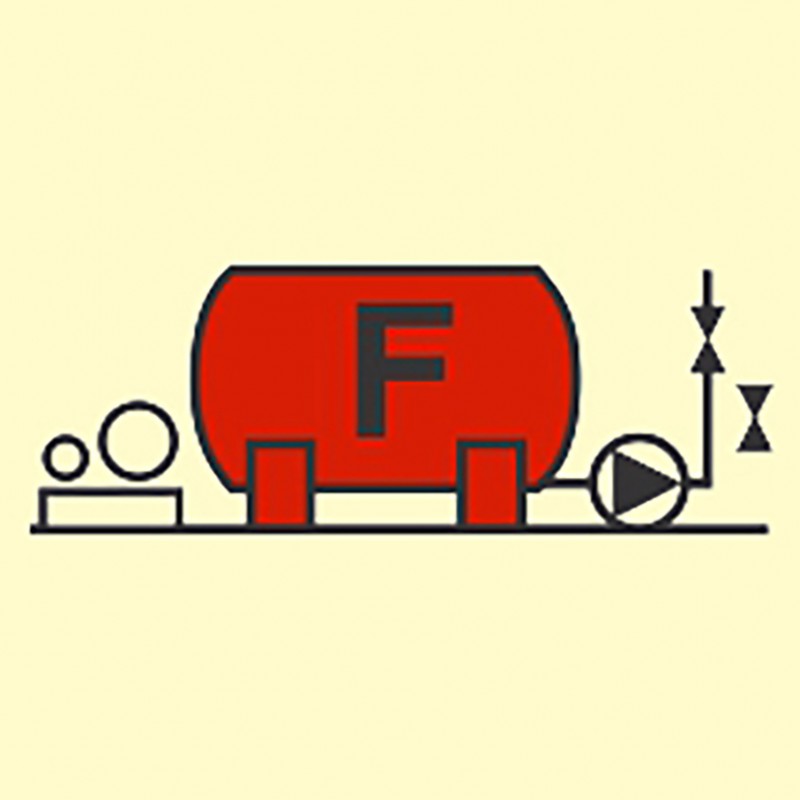 FIRE CONTROL SIGN FOAM INSTALLATION 150x150 MM