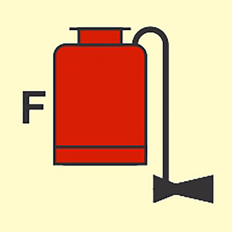 FIRE CONTROL SIGN PORTABLE FOAM APPLICATOR 150x150 MM