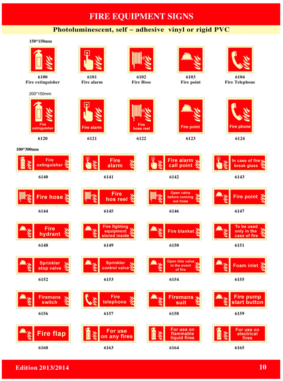 Fire Code Signs Maxcap FIRE EQUIPMENTS SIGNS (SIZE 150*150mm) – บริษัท เดอะ ทัสค์ คอร์เปอ ...